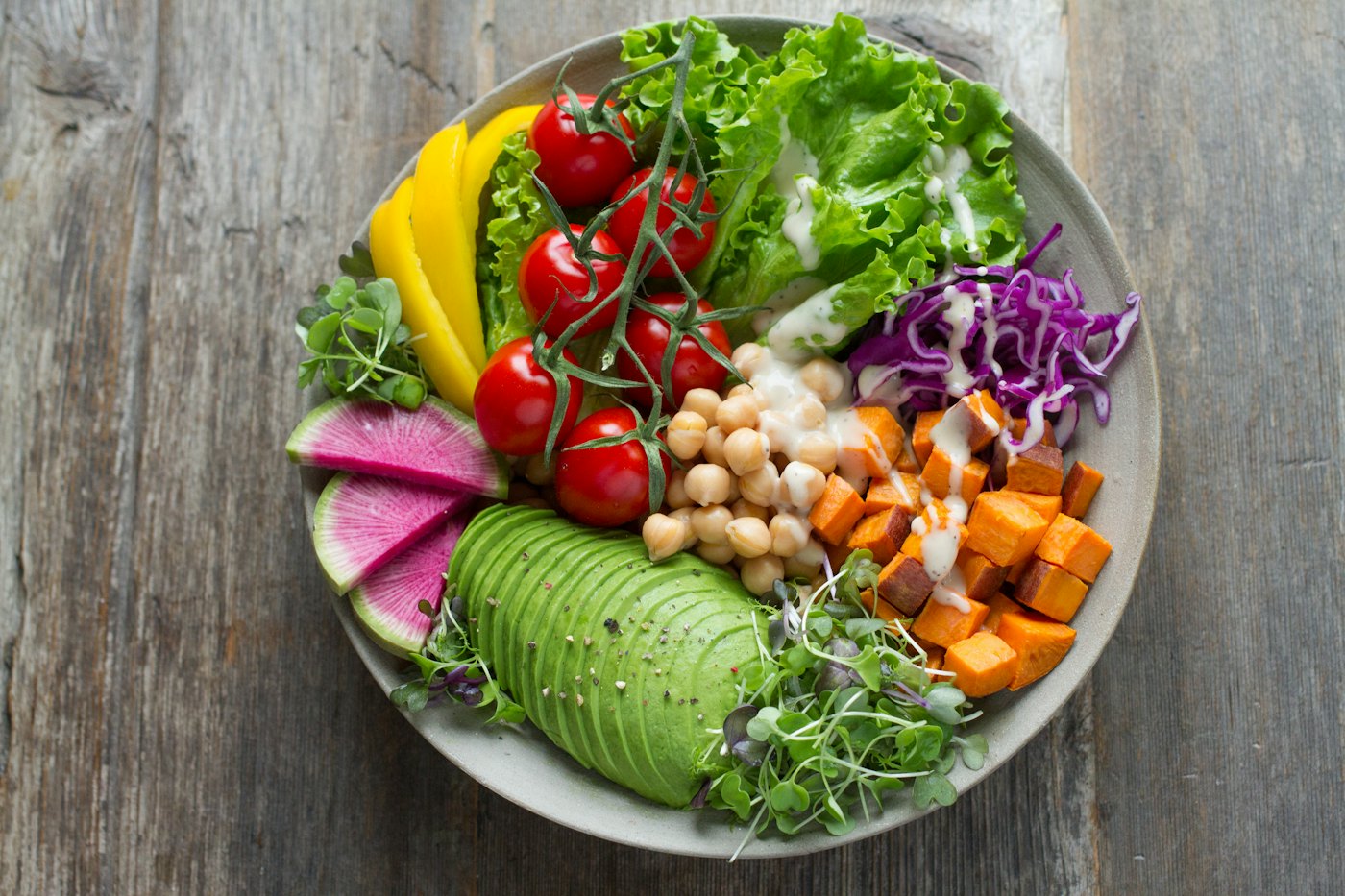 Leafy greens and vegetables